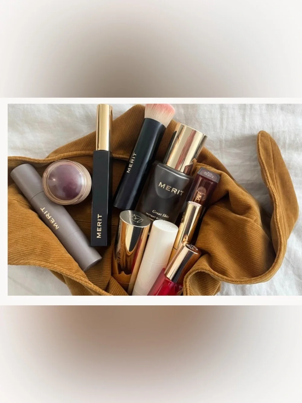 MERIT Signature Corduroy Makeup Bag